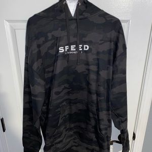 Speed Society Black Camo Pullover Jacket
